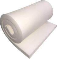 high-density white upholstery foam - 1x18x120 inches by foamtouch logo