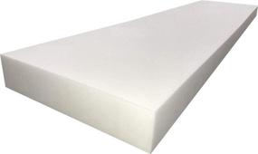 img 2 attached to High-Density White Upholstery Foam - 1x18x120 inches by FoamTouch