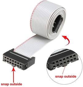 img 2 attached to Uxcell Flexible Ribbon Jumper 2 54Mm Industrial Electrical for Wiring & Connecting