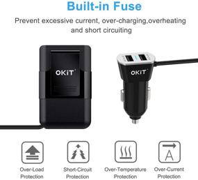 img 2 attached to OKiT Car Charger: High-Speed 4-Port USB Multi-Port QC3.0 Rapid Charger for Android/iOS Smartphones & USB Devices