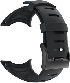 img 4 attached to 📱 Suunto Core Replacement Watch Band - PATROHOO Rubber Strap for Suunto Core SS014993000