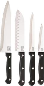 img 1 attached to 🔪 Оптимизированный для SEO: Набор ножей Chicago Cutlery Essentials из нержавеющей стали, 5 предметов, с подставкой черного цвета (Модель: C01111)