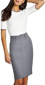 img 2 attached to Lexi Womens Stretch SKS22890 Potassium Women's Clothing in Skirts