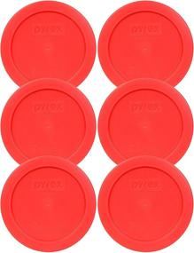 img 1 attached to Улучшите хранение в вашей кухне с крышкой Pyrex 7200-PC 1113763 на 2 чашки красного цвета (6 штук)