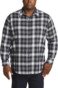 img 3 attached to 👕 Stylish and Comfortable: Amazon Essentials Men's Long Sleeve Plaid Flannel Shirts