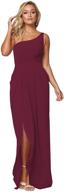 mauwey shoulder burgundy bridesmaid dresses women's clothing logo