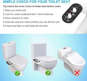 img 1 attached to 🚽 Affheny Hot and Cold Bidet Attachment for Toilet - Non-Electric, Adjustable Water Pressure Nozzle, Angle Control & Easy Installation