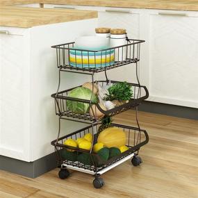 img 3 attached to Simple Trending Vegetable Storage Organizer Storage & Organization