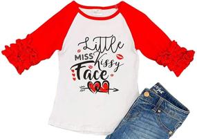 img 2 attached to 🎅 Girls' Clothing: Santa Claus Leopard Christmas P202024P Tops, Tees & Blouses