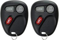 pack of 2 keylessoption replacement keyless entry remote control car key fob for 15732803 logo