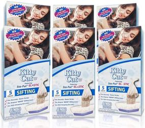 img 4 attached to 🐱 Alfapet Kitty Cat Pan Disposable Liners 5-Pack + Transfer Liner - For Large to Extra-Giant Litter Boxes- Easy Fit with Sta-Put Technology - Pack of 6