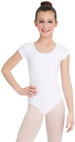img 2 attached to 👗 Capezio Girls Classic Short Sleeve Leotard - Perfect Blend of Style and Comfort