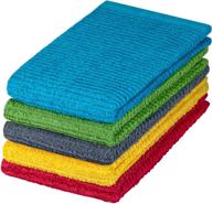 🧼 decorrack 5 pack 100% cotton bar mop: ultra absorbent kitchen cleaning towels (16 x 19 inch) logo