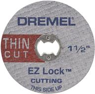 🪚 dremel ez409 1.5-inch ez lock thin cut wheel - silver logo