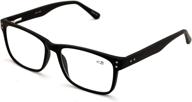 👓 superior wide-fit rectangle reading glasses for men – optimal optical quality and premium design logo