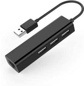 img 4 attached to 🖥️ LENTION 3 USB Ports Hub with RJ45 LAN Adapter - Expand Network Connectivity for MacBook Air/Pro, Chromebook, Windows Laptop, and More