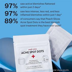 img 3 attached to Peach Slices Acne Spot Dots - Hydrocolloid Pimple Patch for Zits and Breakouts | Treats, Drains, and Shrinks Blemishes | Vegan & Cruelty-Free | 3 Sizes 7mm, 10mm, 12mm (30 Count)