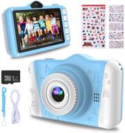 wowgo kids digital camera: 12mp children's camera with large screen, 1080p rechargeable electronic camera – ideal gift for boys and girls – 32gb tf card included logo