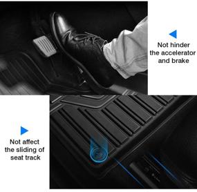 img 1 attached to 🚗 Mixsuper All-Weather Floor Mats Custom Fit for 2021 Volvo XC60 2018 2019 2020 2022 – Heavy-Duty Rubber, Durable & Odorless, 2-Row Liner Set