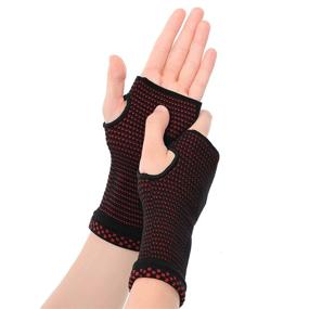 img 3 attached to Compression Gloves for 🧤 Women with Carpal Tunnel by NOVAYARD