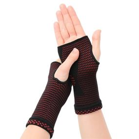 img 4 attached to Compression Gloves for 🧤 Women with Carpal Tunnel by NOVAYARD