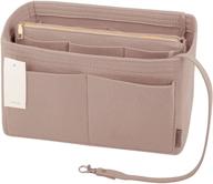 efficient zippered purse organizer for women's medium accessories and handbag accessories logo