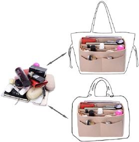 img 1 attached to Efficient Zippered Purse Organizer for Women's Medium Accessories and Handbag Accessories