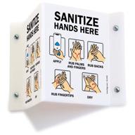 🤲 seo-optimized: smartsign hands sanitizer acrylic projection for occupational health & safety products logo