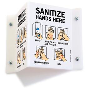 img 4 attached to 🤲 SEO-Optimized: SmartSign Hands Sanitizer Acrylic Projection for Occupational Health & Safety Products