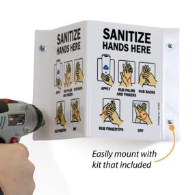 img 1 attached to 🤲 SEO-Optimized: SmartSign Hands Sanitizer Acrylic Projection for Occupational Health & Safety Products