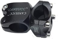 🚲 cansucc bike stem: adjustable 25.4 × 32mm handlebar stem for mtb, bmx, road bikes - aluminum alloy, black logo