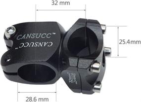 img 3 attached to 🚲 CANSUCC Bike Stem: Adjustable 25.4 × 32mm Handlebar Stem for MTB, BMX, Road Bikes - Aluminum Alloy, Black