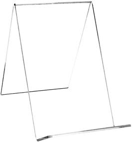 img 3 attached to 🖼️ Set of 6 Source One 4-Inch Mini Clear Acrylic Easel Stands for Artwork, Small Size