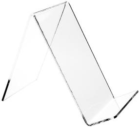 img 2 attached to 🖼️ Set of 6 Source One 4-Inch Mini Clear Acrylic Easel Stands for Artwork, Small Size