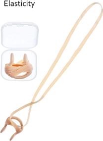 img 1 attached to 🏊 Swimming Nose Plug – Silica Gel Nose Clip with Elastic String for Kids and Adults, Beige (Pack of 6) – Essential Swimming Accessories