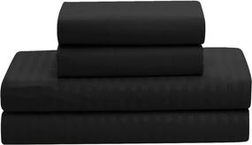 img 2 attached to 8-Piece Comforter Set Bag Fashion Design Bed Sheets with 2 Pillowcases, 2 Shams & Bed Skirt - All-Season Warmth, Queen Size, Dobby Black by Sweet Home Collection
