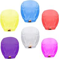 🏮 biodegradable chinese lanterns with multicolour wire-free flying - perfect for weddings, birthdays, memorials, and more логотип