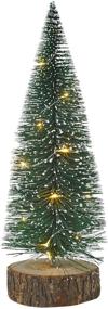 img 2 attached to Привнесите праздничный дух с Lights4fun, 🎄 Inc. 12-дюймовым предварительно освещенным светодиодным мини-рождественским деревом для украшения!