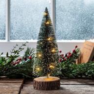 привнесите праздничный дух с lights4fun, 🎄 inc. 12-дюймовым предварительно освещенным светодиодным мини-рождественским деревом для украшения! логотип