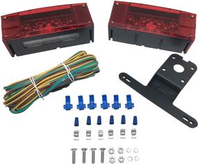 img 4 attached to MAXXHAUL 70468: Submersible Rectangular Trailer Light Kit with 12V LED - Low Profile and Efficient