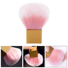 img 3 attached to Lady Pink White Nail Dust Remover Brush Cleaner Acrylic UV Gel Rhinestones Decor Makeup Nail Art Tools Dust Cleaner Dust Brushes Pack of 1, SEO-Optimized