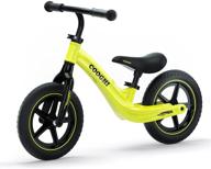 🚲 cooghi balance bike - premium lightweight toddler bike with one-piece magnesium alloy frame and rubber foam tires - perfect training bicycle for boys & girls ages 2-6 with footrest logo