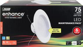 img 1 attached to Efficient Feit Recessed Downlight Retrofit 6 Pack: A Perfect Lighting Solution