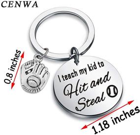 img 3 attached to CENWA Baseball Teach Keychain Softball