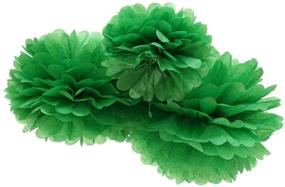 img 3 attached to 🎉 HappyField Rustic Woodland Animals Party Decorations - Ideal for Birthday, Baby Shower, Wedding, or Bridal Shower - Neutral Green Tan Brown Theme - Includes 12PCS Tissue Pom Poms