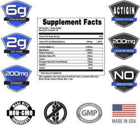 img 3 attached to 💪 Bucked Up Pre Workout (Blue Raz): Enhanced with 6g of Citrulline, 2g of Beta Alanine, and 3 Other Exclusive Trademarked Ingredients