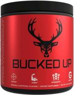 💪 bucked up pre workout (blue raz): enhanced with 6g of citrulline, 2g of beta alanine, and 3 other exclusive trademarked ingredients logo