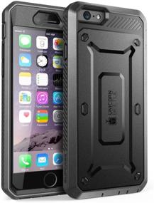 img 3 attached to Чехол SUPCASE Unicorn Beetle Pro для iPhone 6S - встроенный защитный экран, прочный колчан - Apple iPhone 6/6S - 4.7 дюйма - Черный/Черный