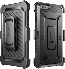 img 2 attached to Чехол SUPCASE Unicorn Beetle Pro для iPhone 6S - встроенный защитный экран, прочный колчан - Apple iPhone 6/6S - 4.7 дюйма - Черный/Черный