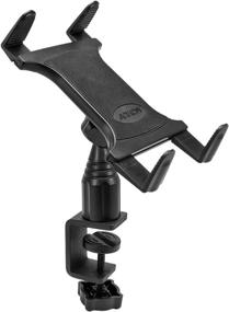 img 3 attached to Arkon Heavy Duty C Clamp Tablet Mount: Ultimate Desk and Cart Retail Solution in Sleek Black